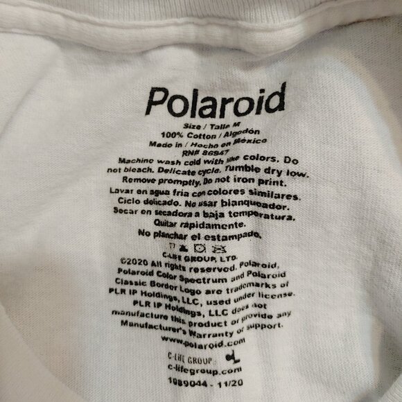 Polaroid Camera Retro Logo Girls Crop T-Shirt - Picture 3 of 3